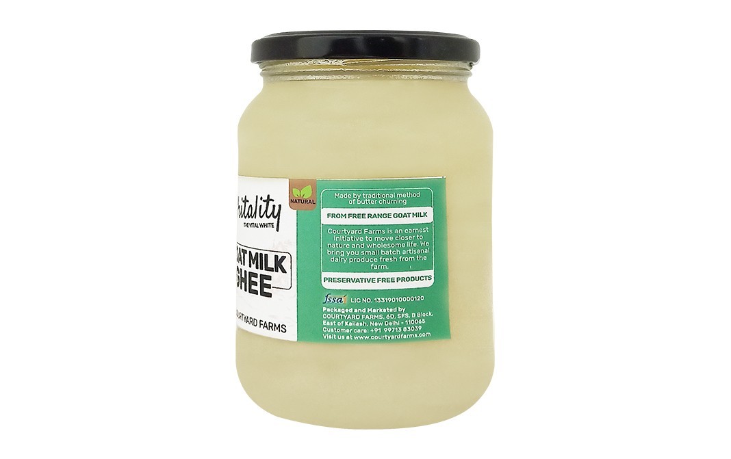 Courtyard Farms Whitality Goat Milk Ghee    Glass Jar  500 grams